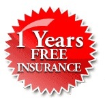 1 years free insurance logo