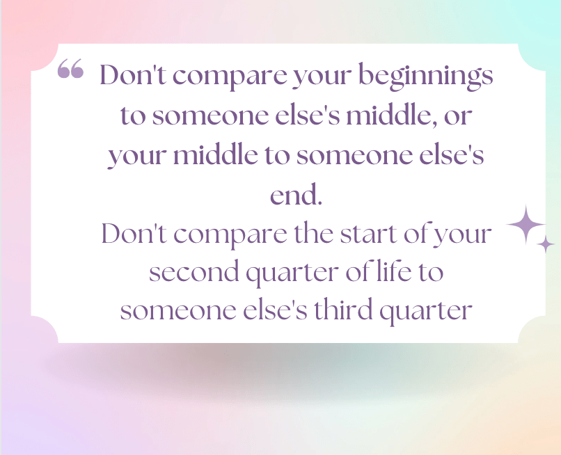 Don't compare yourself to others quote