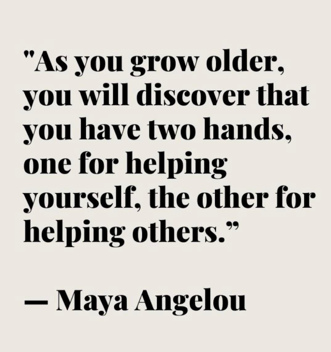Inspirational quote from Maya Angelou