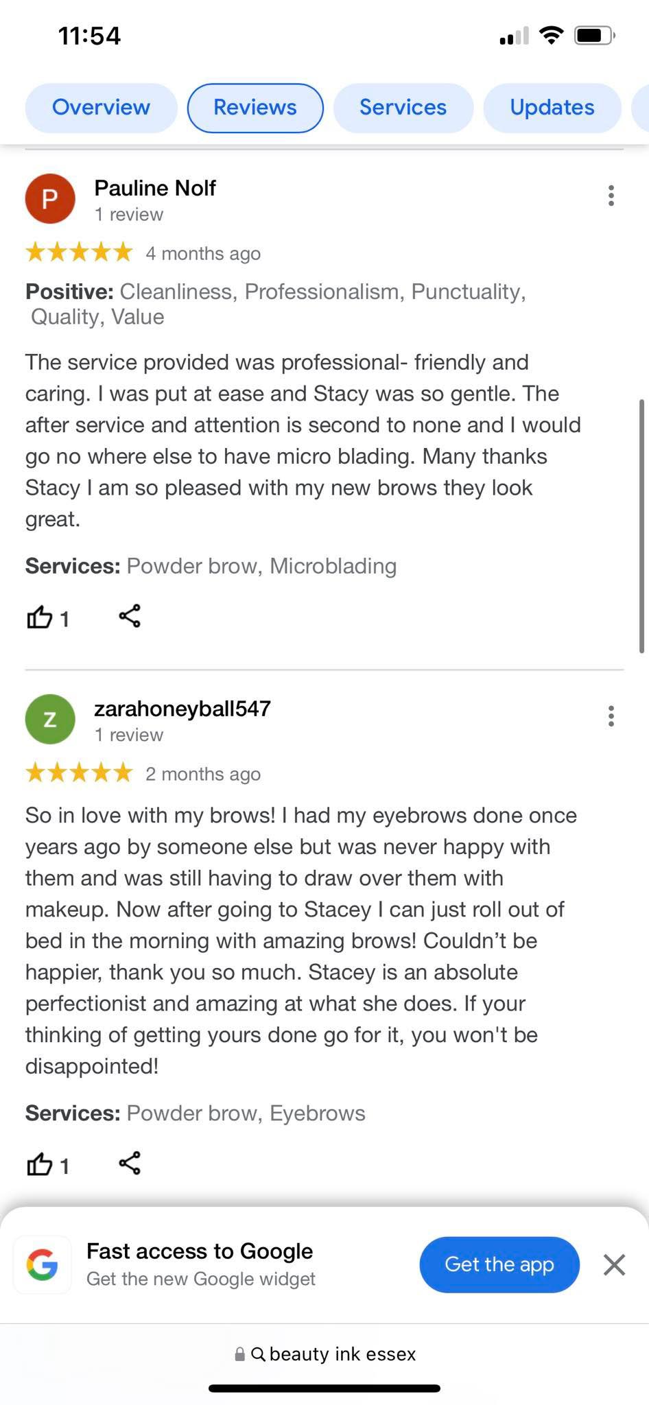 Stacey client reviews 2