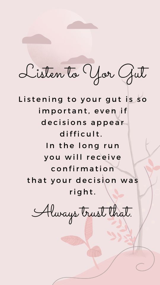 Always trust your gut quote