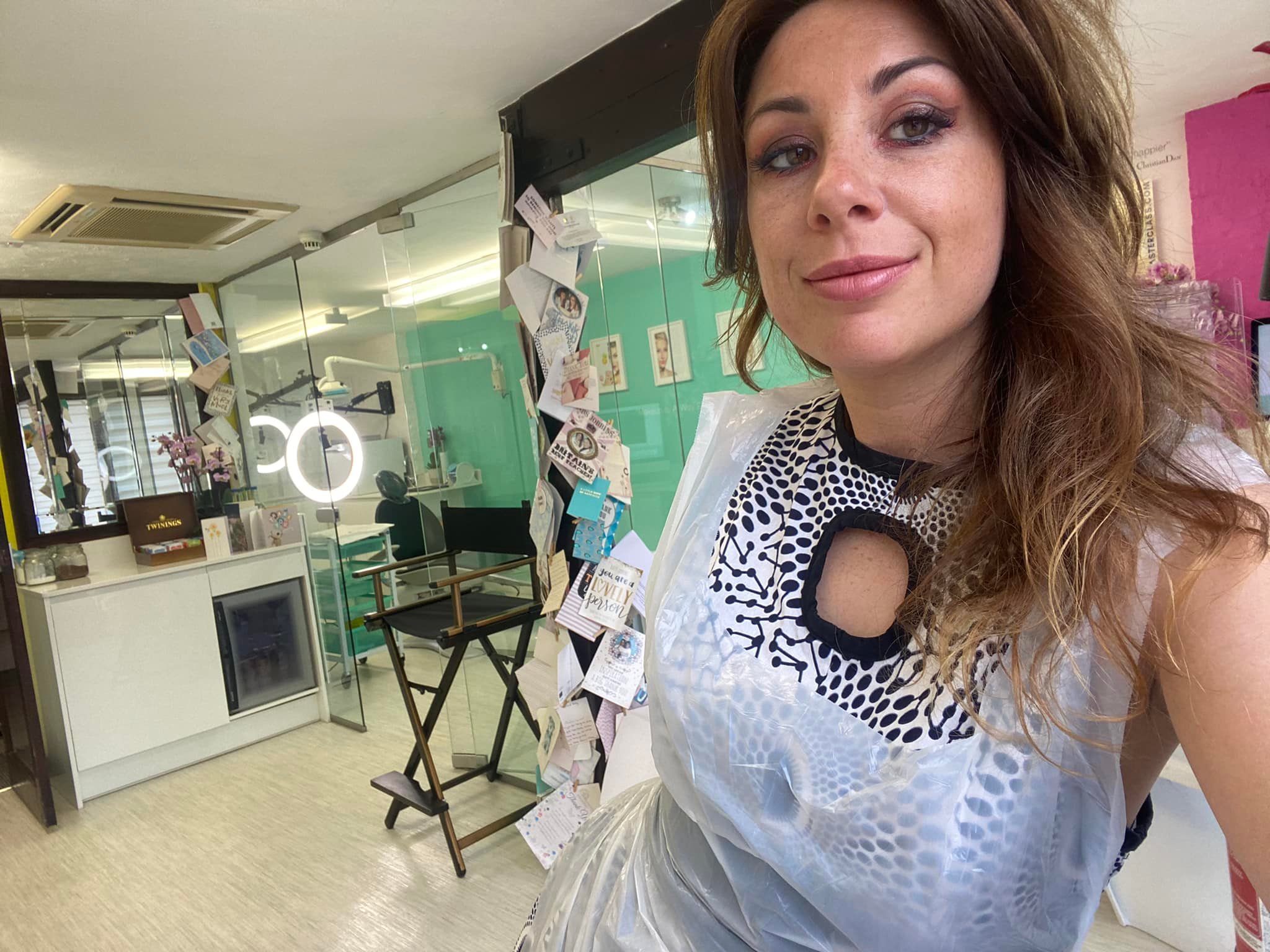 Katy Jobbins in her Permanent Makeup Training Clinic