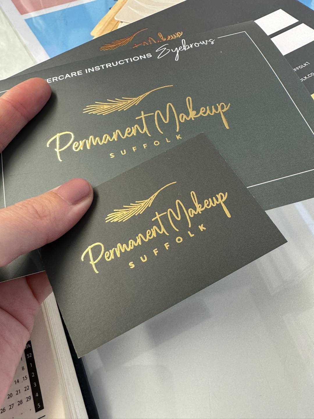 Kirsty's branded business cards